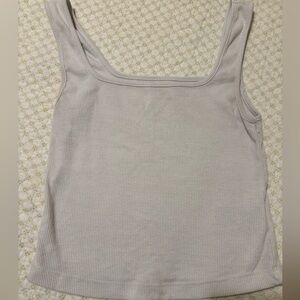 Xs | OLD NAVY | White | Ribbed | Tank Crop Top